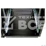 Шкаф телекоммуникационный напольный 42U (600x1000) дверь перф. 2шт, черный, фото14