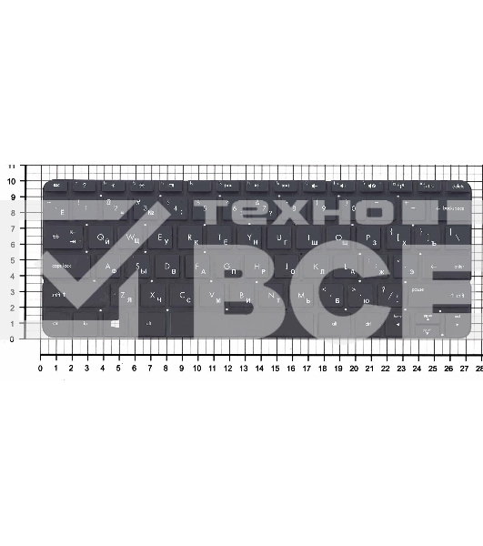 Клавиатура для ноутбука HP Envy X2 черная