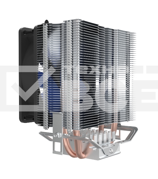 Кулер PCCooler S93 V2 S775/115X/AM2/AM3/AM4/FM1/FM2 (40 шт/кор, TDP 102W, вент-р 90мм, 2 тепловые трубки 6мм, 2200RPM, 22dBa)