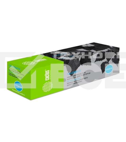 Картридж лазерный Cactus CS-CF541X голубой (2500стр.) для HP LJ M254dw/ M280nw/M281fdn