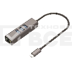 Сетевой адаптер ORIGO OU330N/A1A USB-C, 3xUSB 3.0, 1x1000Base-T, фото 1