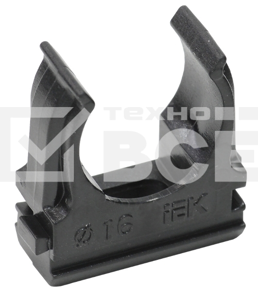 Держатель с защелкой CF16 IEK черный CTA10D-CF16-K02-100