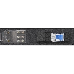 Вертикальный блок розеток с автоматом защиты ExeGate ServerPro PDU-V219 Al-10C1910S-T-1P (19', 1U, Алюминий, 10 IEC 320 C19, 10 Schuko, клеммная колодка, 16A, автомат защиты, черный, RTL), фото6