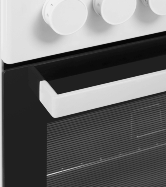 Плита электрическая Maunfeld MEC55CW07 белый, конфорок 4 шт, духовка 60 л, 50 см x 85 см x 60 см