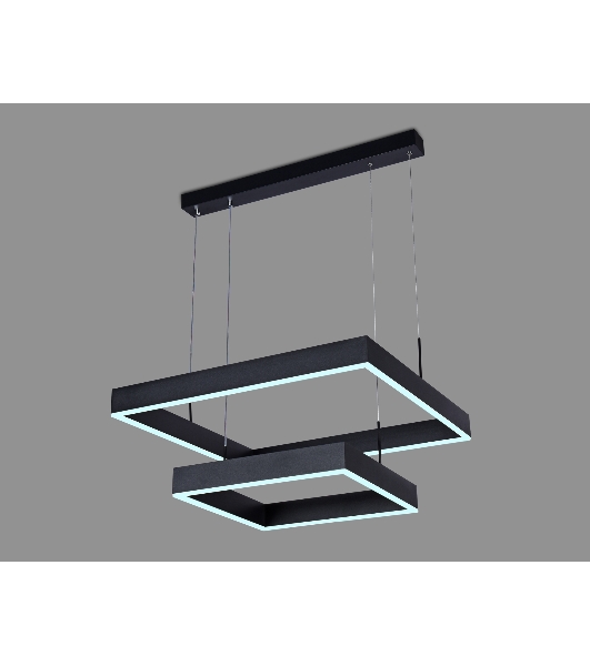 Светильник Ambrella light FA6633/2 BK черный 108W 600*600*720 (ПДУ РАДИО 2.4G)