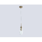 Светильник Ambrella light LH55208 BS/CL латунь/прозрачный E14 max 40W D80*270, фото4