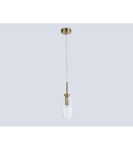 Светильник Ambrella light LH55208 BS/CL латунь/прозрачный E14 max 40W D80*270