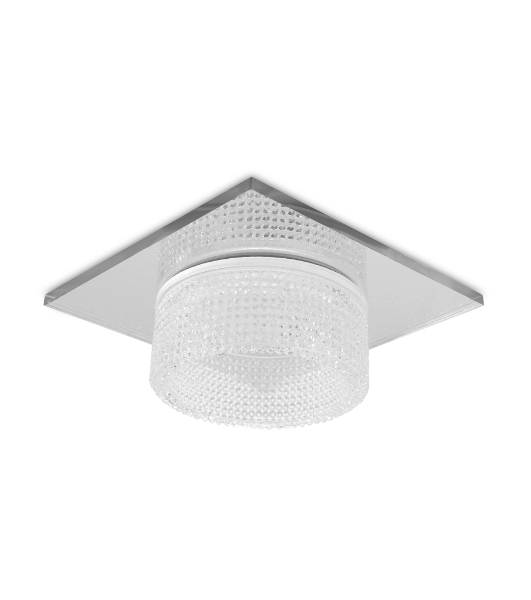 Светильник Ambrella light TN355 CH/CL хром/прозрачный GU5.3+3W (LED WHITE) 95*95*45