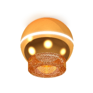 Светильник Ambrella Light XS1105020 PYG/CF золото желтое полированное/кофе MR16 GU5.3 LED 3W 4200K (C1105, N7195)