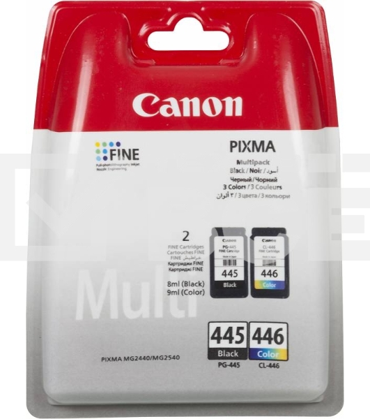 Картридж струйный Canon PG-445/CL-446 (8283B004), для Canon PIXMA MG2540, PIXMA MG2440, 4 цвета, 180 стр.
