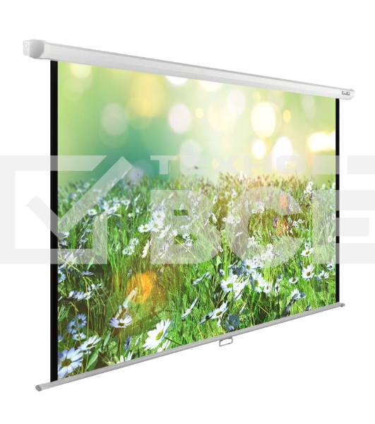 Экран Cactus 200x200см WallExpert CS-PSWE-200x200-WT 1:1 настенно-потолочный рулонный