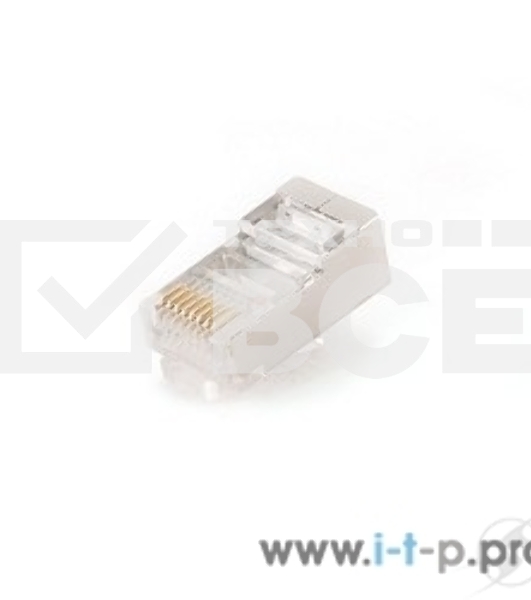 Коннектор Gembird Вилка RJ-45 LC-8P8C-001 (3-зубца)  кат.5e, для одножильного кабеля  (100 шт.)