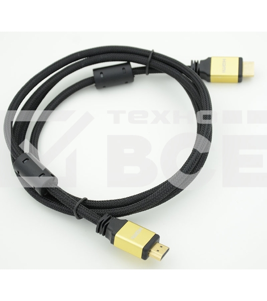 Кабель HDMI Behpex Ver.1.4 Gold jack HDMI(19pin)/HDMI(19pin) 1.8м феррит.кольца позолоченные контакты