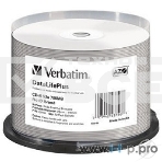 Диск CD-R Verbatim 700Mb 52x Cake Box (50шт) Printable (43756), фото 1