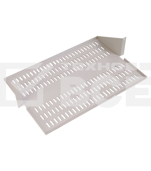 Полка для стойки перфорированная консольная 2U с центральным креплением, глубина 300 мм МС-30.2