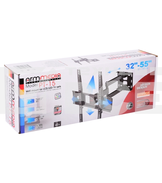 Кронштейн для телевизора Arm Media PT-15 new черный