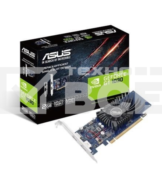 Видеокарта AsusGT1030-2G-BRK nVidia GeForce GT 1030 2048Mb 64bit GDDR5 1228/6008/HDMIx1/DPx1/HDCP PCI-Elow profile Ret