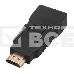 Переходник штекер HDMI - гнездо HDMI, поворотный Rexant, фото 1