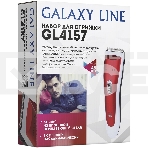 Набор для стрижки Galaxy Line GL 4157, красный с белым, лезвие шириной 40 мм, 45 мин непрер. работы, 2 насадки-расчески, лезвия из высококачественной японской нержавеющей стали, индикатор работы и заряда, эргономичный дизайн, фото5
