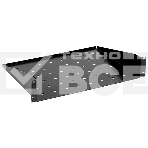 Полка стационарная ITK RS05-350P-R 2U нагр.:30кг. 19' 350мм черный (упак.:1шт), фото 1