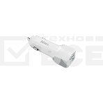 Автомобильное зарядное устройство HOCO z23 grand style dual-port car charger set with lightning cable, белый, фото3
