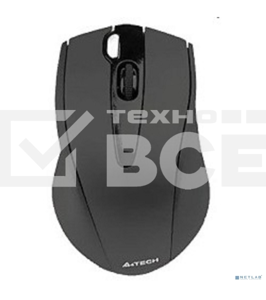 Мышь беспроводная A4Tech G9-500F черный, 1200 dpi, радиоканал, USB, кнопки - 4