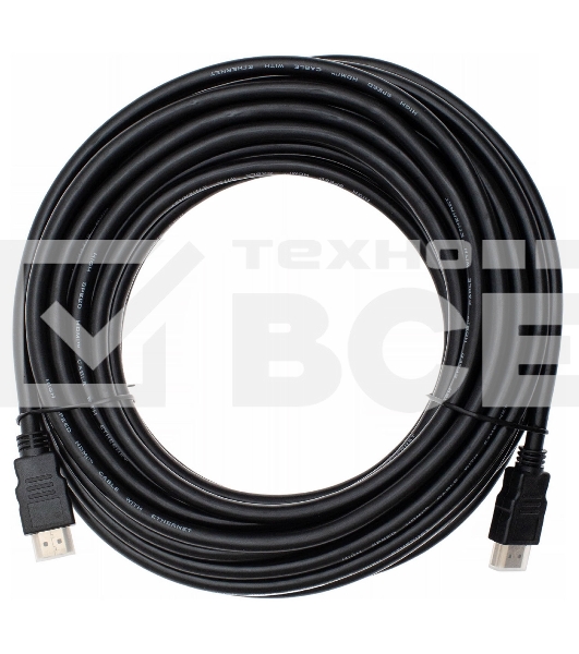 Кабель аудио-видео Cactus CS-HDMI.1.4-10 HDMI (m)/HDMI (m) 10м. Позолоченные контакты черный