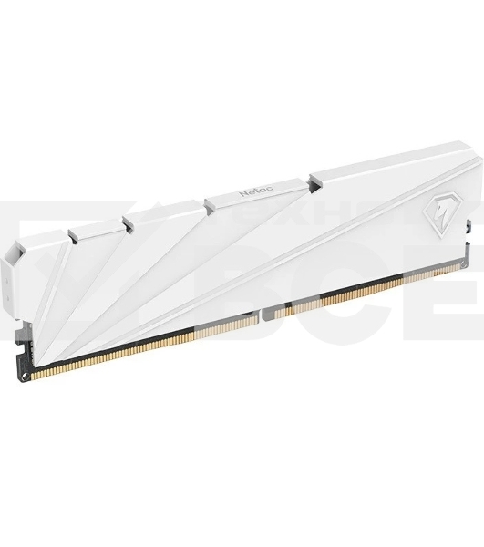 Оперативная память NETAC, DDR4, 16GB (2x8GB), 3600MHz, CL18, DIMM, с радиатором, белый