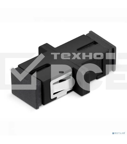 Проходной соединитель Cabeus SC-SC-SM-BK SC-SC, SM(для одномодового кабеля), simplex черный