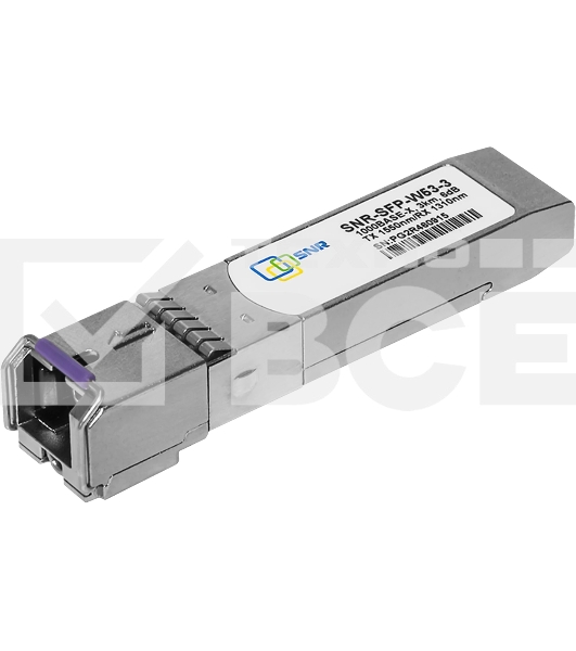 Модуль SNR SFP WDM, дальность до 3км (6dB), 1550нм