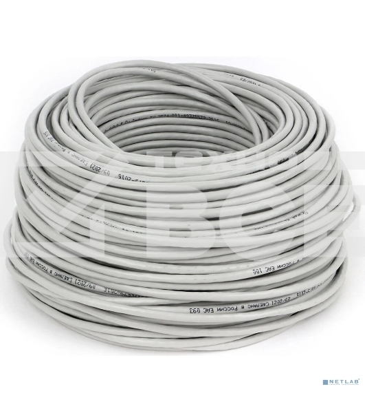 Кабель SkyNet Standart UTP indoor 4x2x0,48, медный, FLUKE TEST, кат.5e, однож., 100 м, box, серый CSS-UTP-4-CU/100