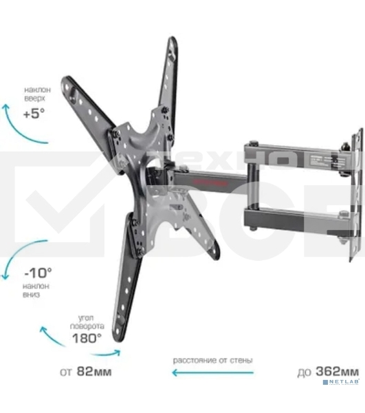 Кронштейн Arm media LCD-405 черный, Кр. стал. наст. для TV 26