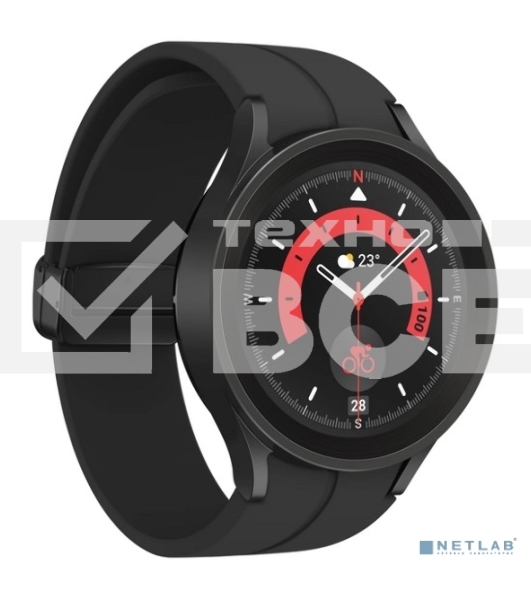 Умные часы Samsung Galaxy Watch 5 Pro 45мм 1.4' AMOLED корп.черный рем.черный (SM-R920NZKAMEA)