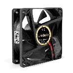 Вентилятор 24В DC ExeGate EX08020S2P-24 (80x80x20 мм, Sleeve bearing (подшипник скольжения), 2pin, 3900RPM, 41dBA), фото5