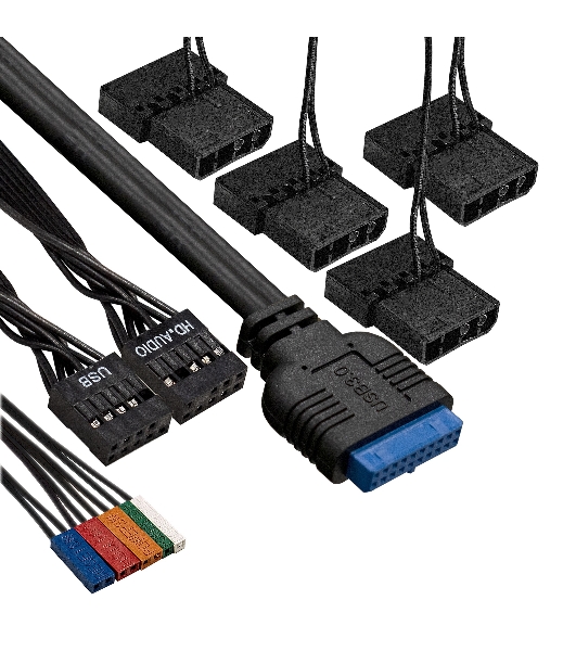 Компьютерный корпус Miditower ExeGate i3 BASE-NPX600 (ATX, БП 600NPX с вент. 12 см, с окном, 1*USB+1*USB 3.0, аудио, 4 вент. 12см с RGb подсветкой)