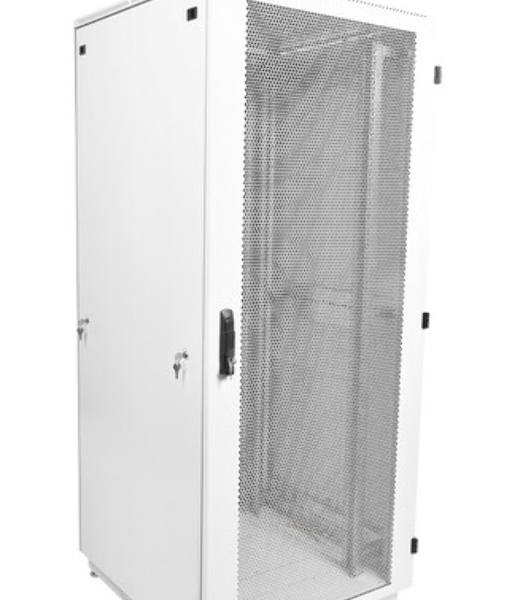 Шкаф телеком. напольный 42U (600x1000) дверь перфорированная (ШТК-М-42.6.10-4ААА) (3 коробки)
