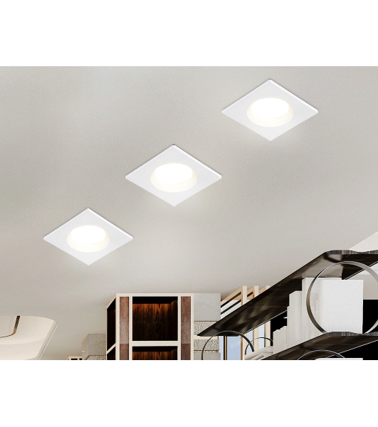 Встраиваемый точечный светильник Ambrella light TN102817 WH белый GU5.3 78*78*28