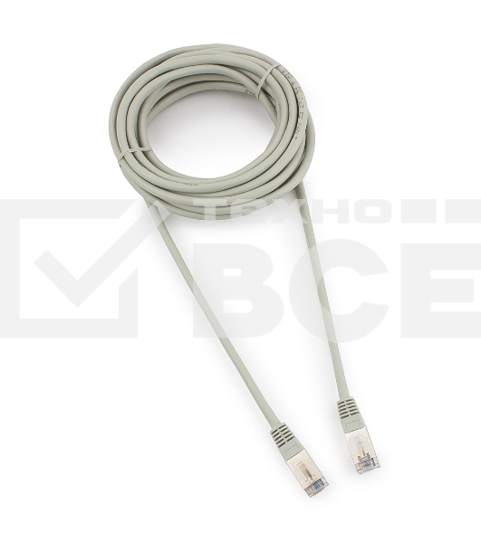 Патч-корд FTP Cablexpert кат.5e, 5м, литой, многожильный (серый)