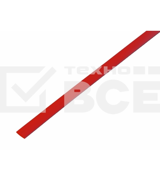 Трубка термоусадочная 5.0/2.5 1м красн. Rexant 20-5004