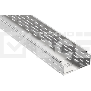 Лоток листовой перфорированный 300х80 L3000 сталь 0.8мм ИЭК CLP10-080-300-3