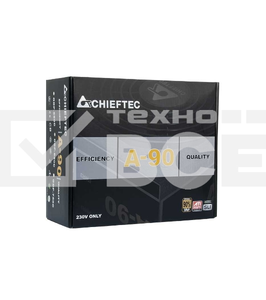 Блок питания Chieftec, GDP-750C, 750Вт, 140мм, модульный, черный