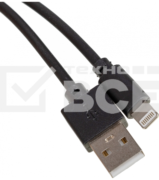 Кабель USB (m)-Lightning (m) 3м черный