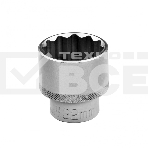 Головка торцевая, 32 мм, 12-гранная, CrV, 1/2
