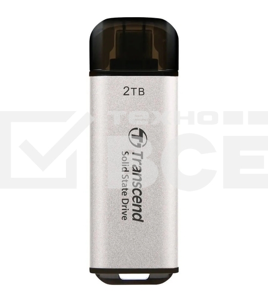 Накопитель SSD Transcend USB-C 2TB TS2TESD300S ESD300 серебристый