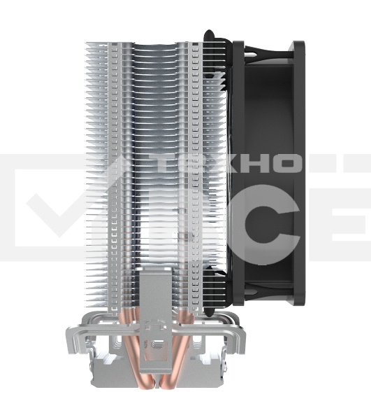 Кулер PCCooler S93 V2 S775/115X/AM2/AM3/AM4/FM1/FM2 (40 шт/кор, TDP 102W, вент-р 90мм, 2 тепловые трубки 6мм, 2200RPM, 22dBa)