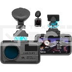 Видеорегистратор TrendVision TDR-725 Real 4K 2CH черный 8Mpix 2160x3840 2160p 170гр. GPS NT96670, фото 1