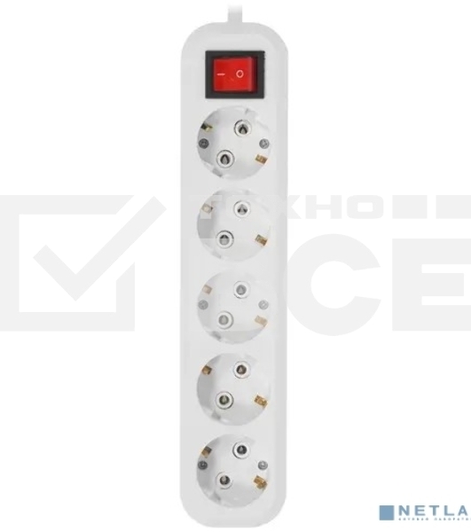 Сетевой фильтр 5bites SP5W-350 5S/3x1.5MM2/16A/ABS/5M/белый