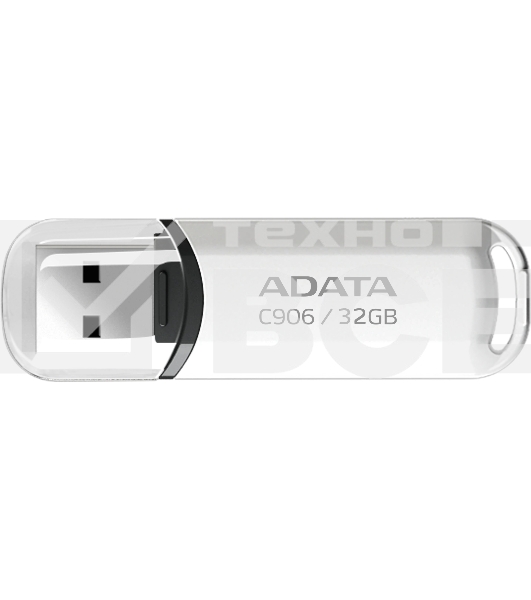 Флеш диск ADATA Flash Drive 32Gb C906 AC906-32G-RWH {USB2.0, White}