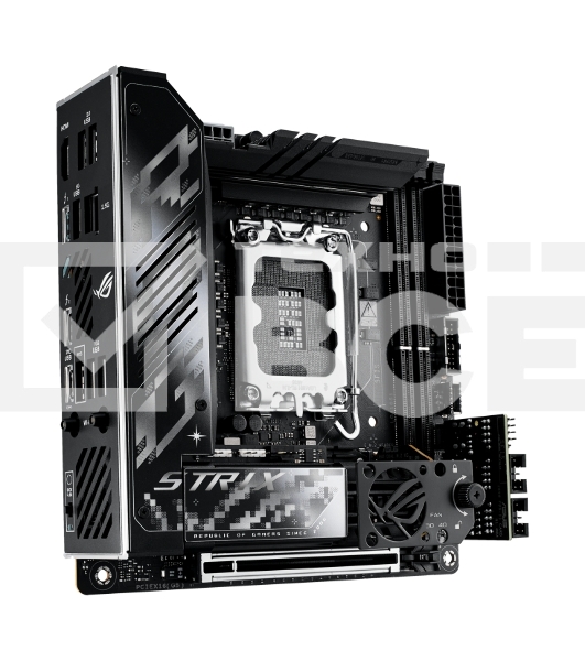 Материнская плата ASUS ROG STRIX Z890-I GAMING WIFI, LGA1851, Intel Z890, 2xDDR5, 2xSATA, 2xM.2, 1xPCI-E 5.0 x16, 1xHDMI, 2xThunderbolt 4, 1x2.5Gb LAN, 9xUSB-A, 1xUSB-C, 5.1, Mini-ITX