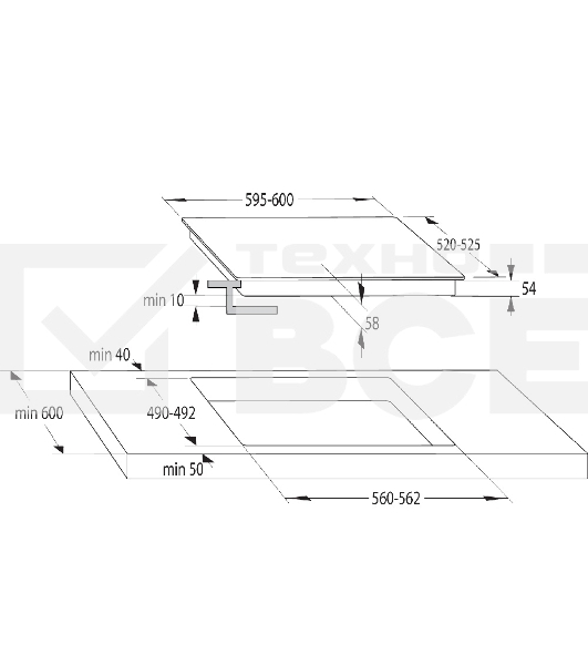 Индукционная варочная панель Gorenje GI6401BSC черный